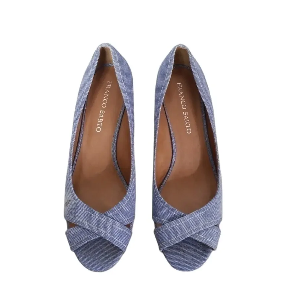 Franco Sarto denim wedge